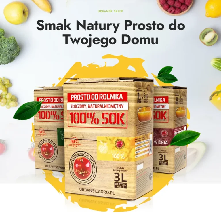 Grafika promocyjna sklepu URBANEK - Smak Natury Prosto do Twojego Domu